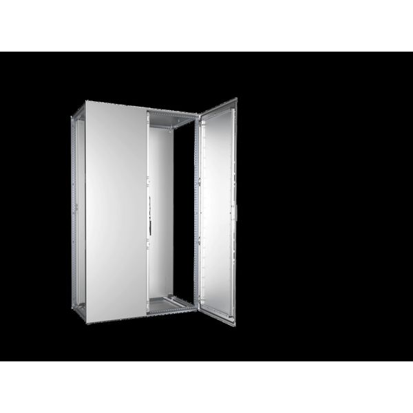 VX Baying enclosure system, WHD: 1200x2000x600 mm, stainless steel, two doors image 2