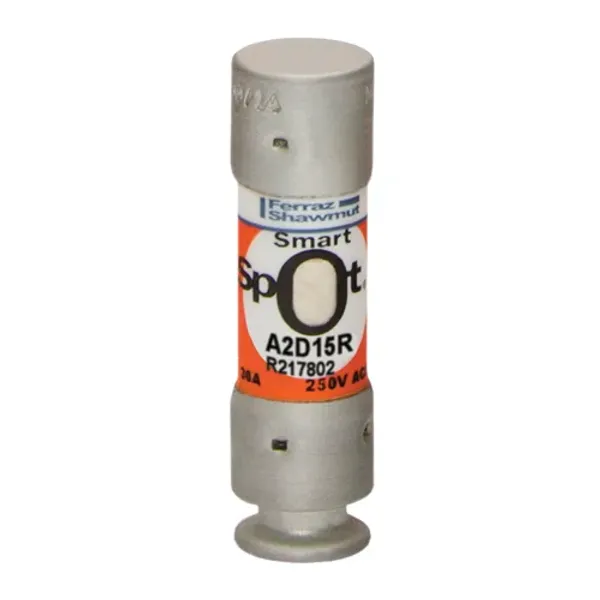 Fuse A2D-R Class RK1 Time-Delay 250VAC 250VDC 15A Ferrule SmartSpot® image 1