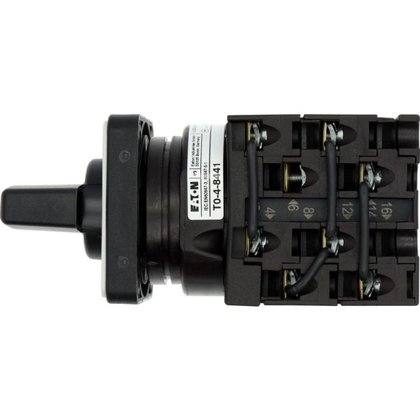 Multi-speed switches, T0, 20 A, flush mounting, 4 contact unit(s), Contacts: 8, 60 °, maintained, With 0 (Off) position, 1-0-2, Design number 8441 image 3