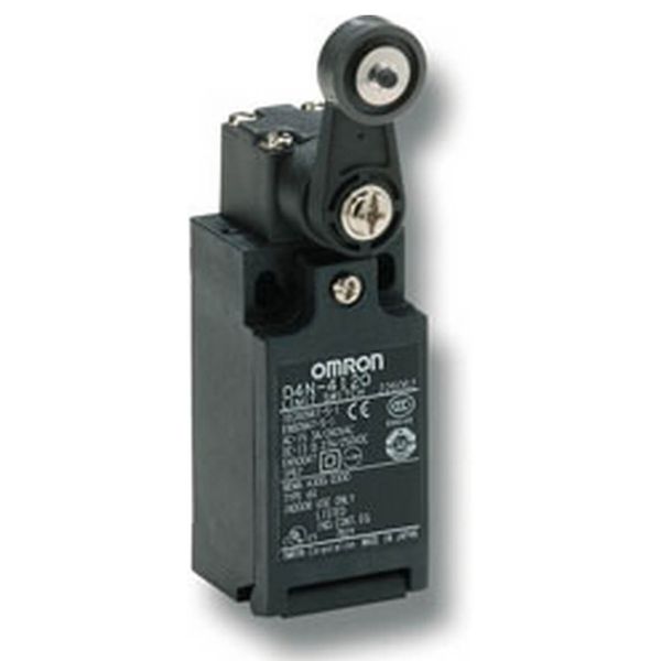 Limit switch, D4N, Pg13.5 (1-conduit), 1NC/1NO (slow-action), Roller l image 1