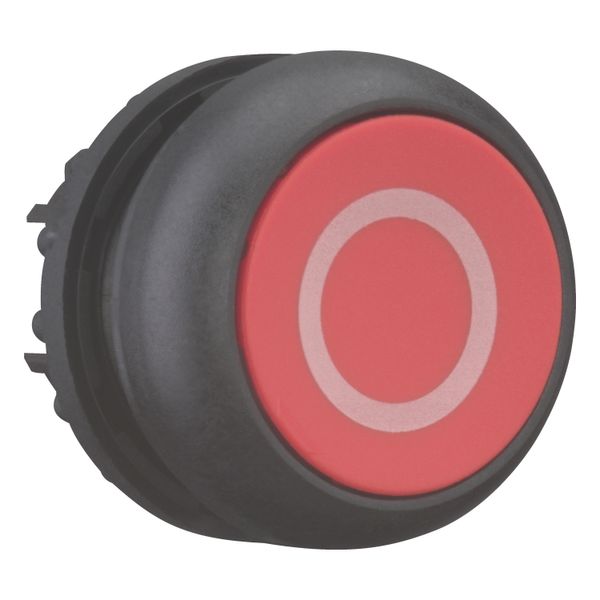 Pushbutton, RMQ-Titan, Flat, momentary, red, inscribed, Bezel: black image 7