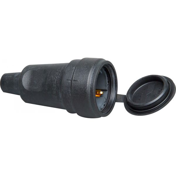 solid rubber coupling IP 44 black image 1