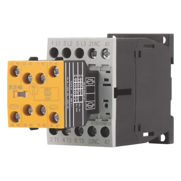Safety contactor, 380 V 400 V: 5.5 kW, 2 N/O, 3 NC, 110 V 50 Hz, 120 V 60 Hz, AC operation, Screw terminals, With mirror contact (not for microswitche image 5