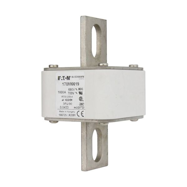 Fuse-link, high speed, 1600 A, AC 690 V, size 3, 76 x 92 x 135 mm, aR, IEC, UL image 10