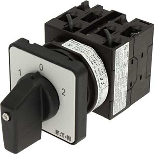 Reversing switches, T0, 20 A, flush mounting, 3 contact unit(s), Contacts: 5, 60 °, maintained, With 0 (Off) position, 1-0-2, Design number 8401 image 9