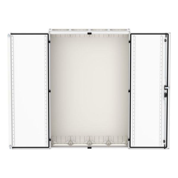 Floor-standing distribution board EMC2 empty, IP55, protection class II, HxWxD=1550x1050x270mm, white (RAL 9016) image 5
