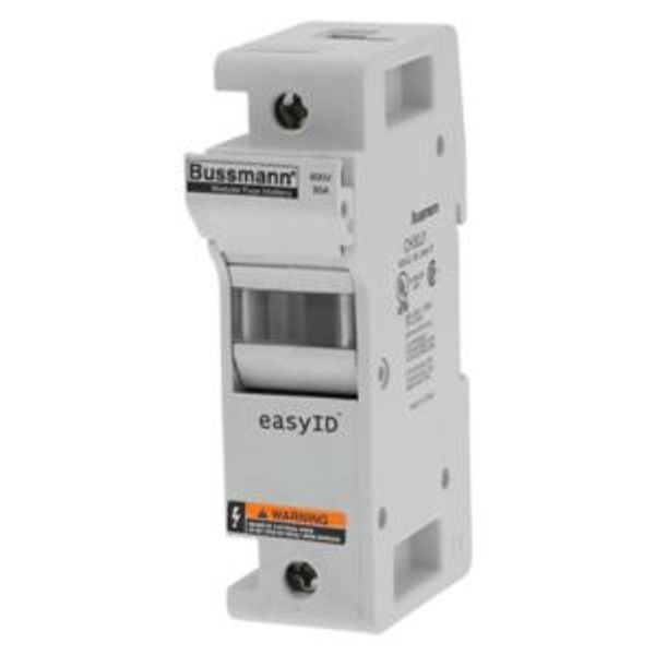 Fuse-holder, low voltage, 30 A, AC 600 V, DC 600 V, UL Class J, 33 x 72 x 117 mm, 1P, UL, CSA image 2