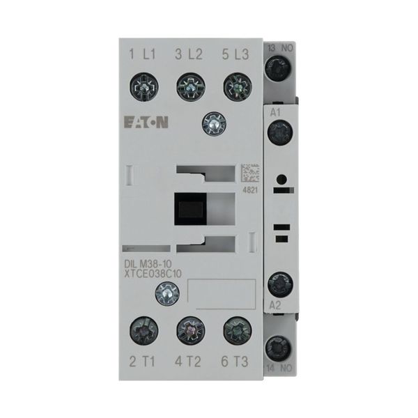 Contactor, 3 pole, 380 V 400 V 18.5 kW, 1 N/O, RDC 24: 24 - 27 V DC, DC operation, Screw terminals image 7