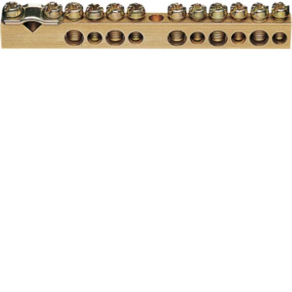 Brass terminal,85mm, 1x25mm²- 5x10/16mm² image 1