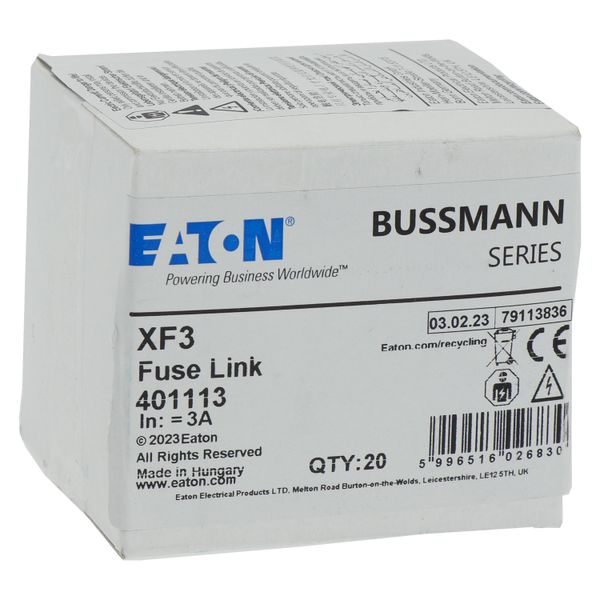 Time fuse-link, LV, 3 A, 15 x 58 mm, ESI 12-6 image 14