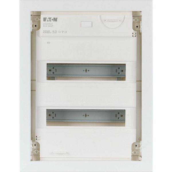 Compact distribution board-flush mounting, 2-rows, flush sheet steel door image 7