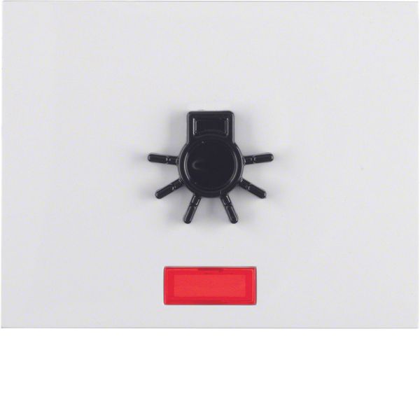 Rocker f. accessible const., tactile symbol f. light, redlens , K.1, p image 1