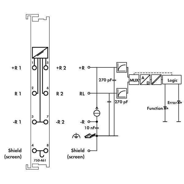 2-channel analog input For Pt100/RTD resistance sensors light gray image 4