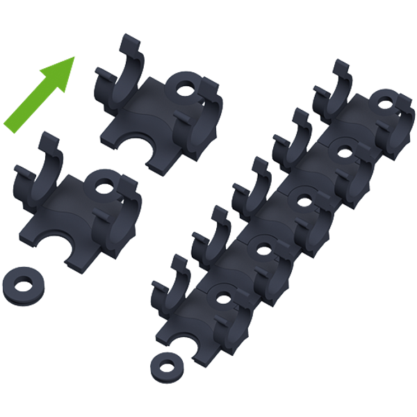 modular universal holder for connectors, 14mm image 1