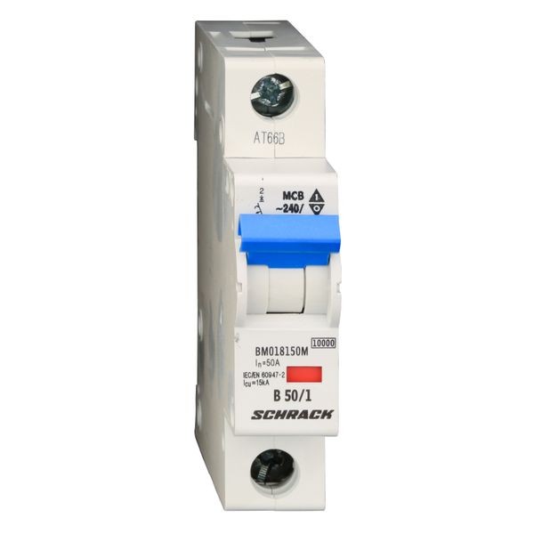 Miniature Circuit Breaker (MCB) B, 50A, 1-pole, 40ø C, 10kA image 5