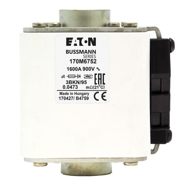 Fuse-link, high speed, 550 A, AC 690 V, size 3, 76 x 92 x 139 mm, aR, IEC, UL, single indicator image 2