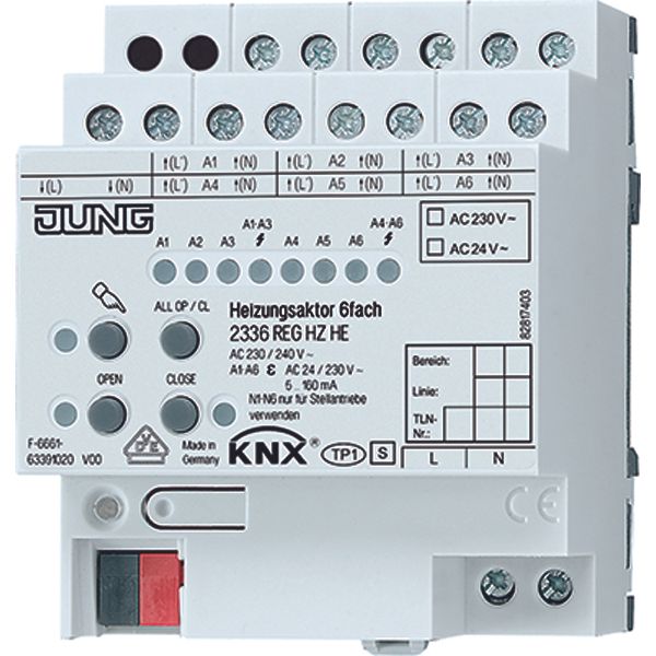 Output module heater KNX Heating actuator, advanced image 4