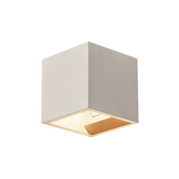 SOLID CUBE Wall luminaire, QT14, grey, max. 25W image 1