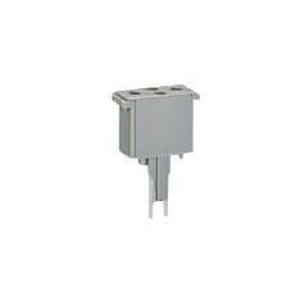 280-802/281-743 Component plug; 2-pole; with 1K5 resistor; 10 mm wide; gray image 1