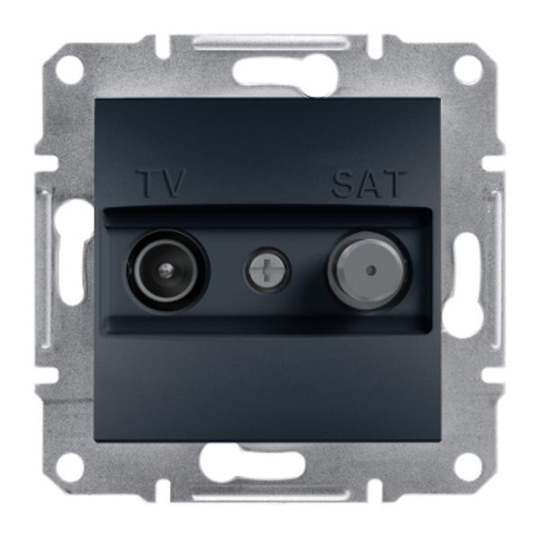 Asfora, TV-SAT ending socket 1dB, anthracite image 2