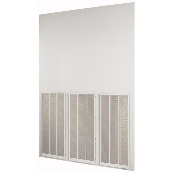 Rear wall ventilated, for HxW = 2000 x 650mm, IP42, grey image 1