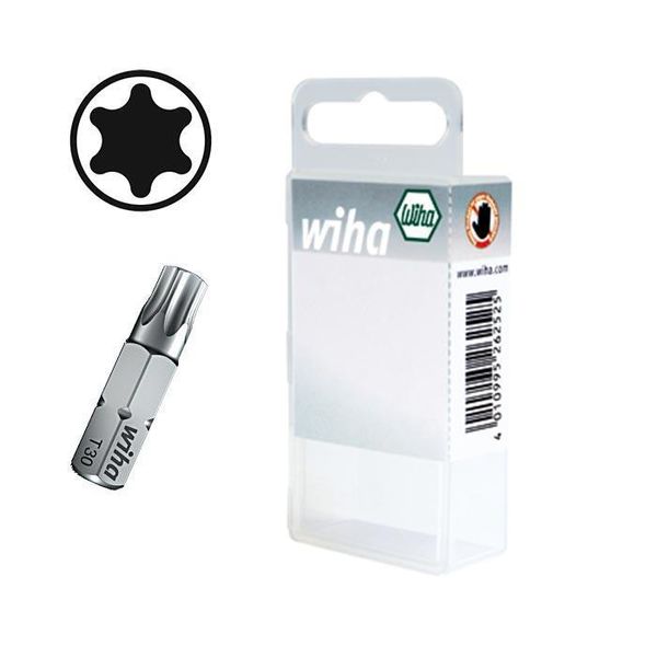 WIHA Standaard bit TORX C 6,3 7015Z T10x25 in blister (2 stuks) image 2