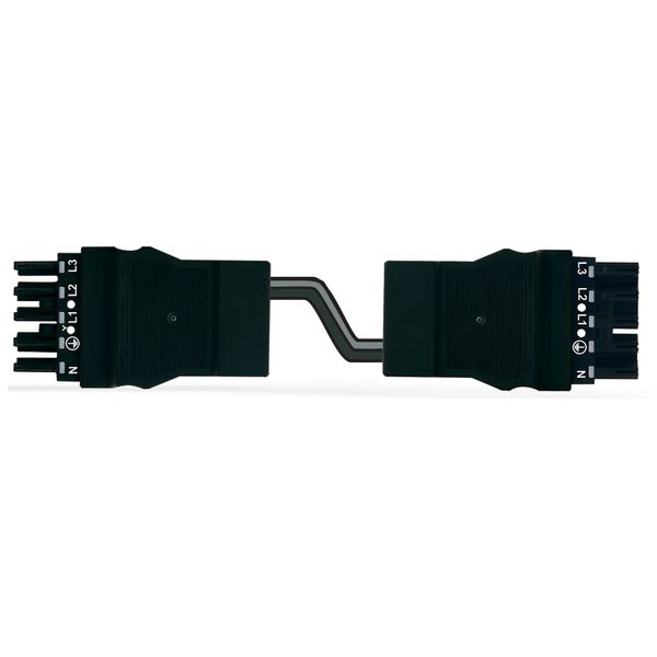 pre-assembled interconnecting cable;Eca;Socket/plug;black image 3