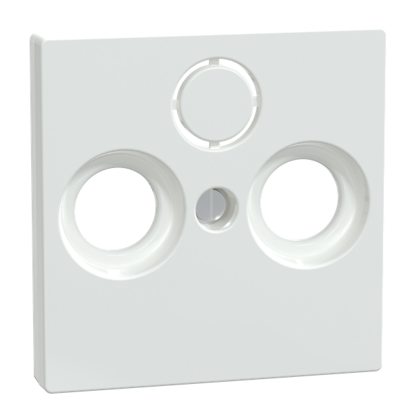 Central plate for antenna sockets, active white glossy, system M image 1