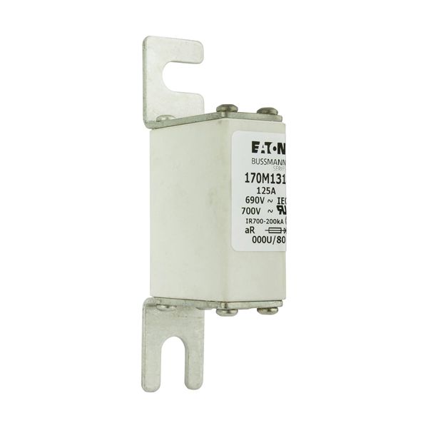 Fuse-link, high speed, 125 A, AC 690 V, DIN 000, 21 x 40 x 100 mm, aR, DIN, IEC image 10