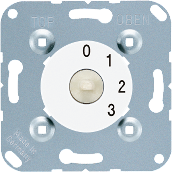 Rotary switch insert, 3-level switch 1101-4WW image 1