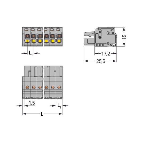 2231-109/026-000 1-conductor female connector; push-button; Push-in CAGE CLAMP® image 3