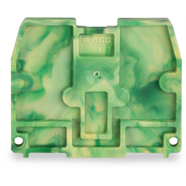 End plate for terminal blocks with snap-in mounting foot 2.5 mm thick image 2