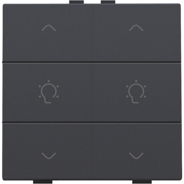 Double dimming control for Niko Home Control, anthracite coated image 2