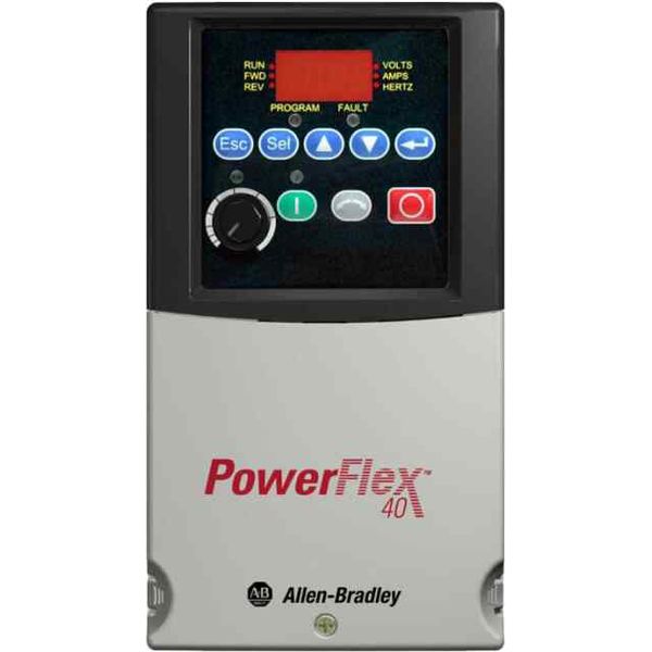 Drive, PowerFlex 40, 480VAC, 3PH, 24.0A, 11KW, 15HP, No Filter image 1