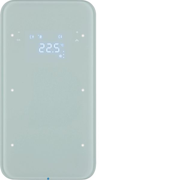Touch sensor 2g thermostat, display, intg bus coupl. , KNX-R.1, glass  image 1