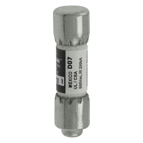 Fuse-link, LV, 12 A, AC 600 V, 10 x 38 mm, CC, UL, fast acting, rejection-type image 6