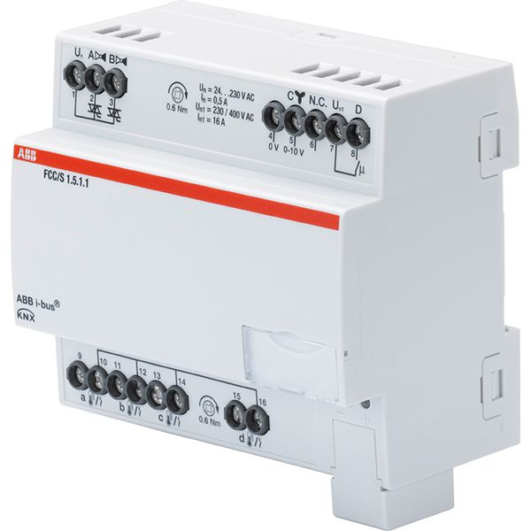 FCC/S1.5.1.1 Fan Coil Controller, 2 x PWM, 0-10 V, MDRC image 1