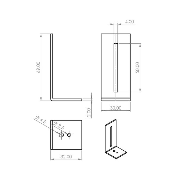 Glide angle without screws, adjustable image 2