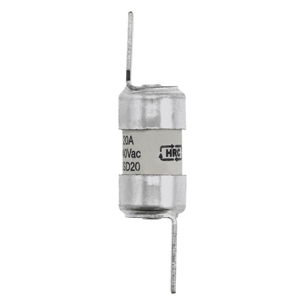 Fuse-link, LV, 20 A, AC 240 V, BS88/E1, 12 x 47 mm, gL/gG, BS image 12