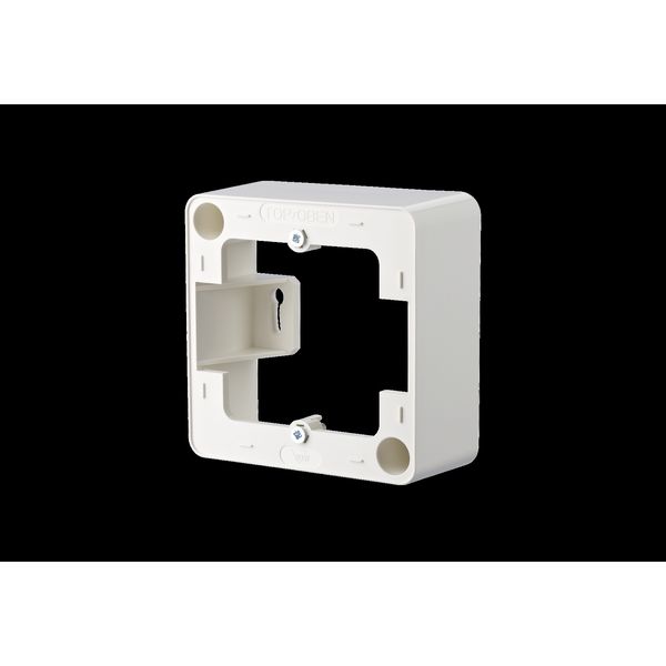 Surface mount frame 85 x 85 mm - Single, pure white image 2