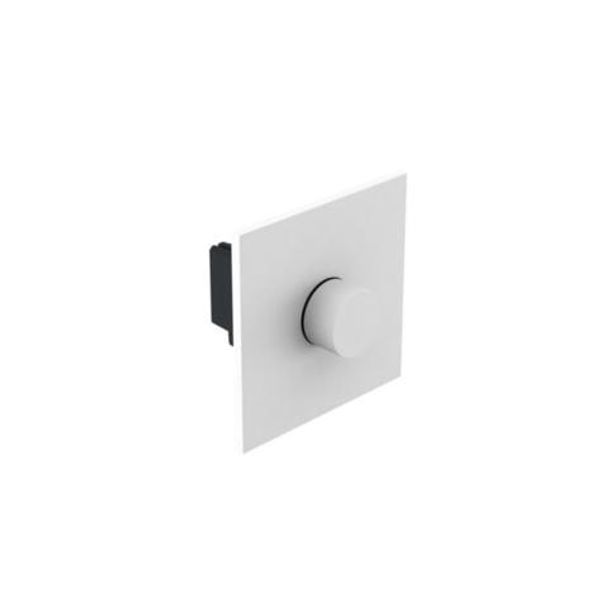 Art d'Arnould - 1 gang rotary universal dimmer 2 way push Epure - Satin White image 1