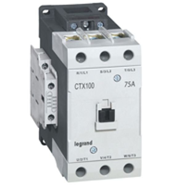 3-pole contactors CTX³ 65 - 75 A - 230 V~ - 2 NO + 2 NC - screw terminals image 1