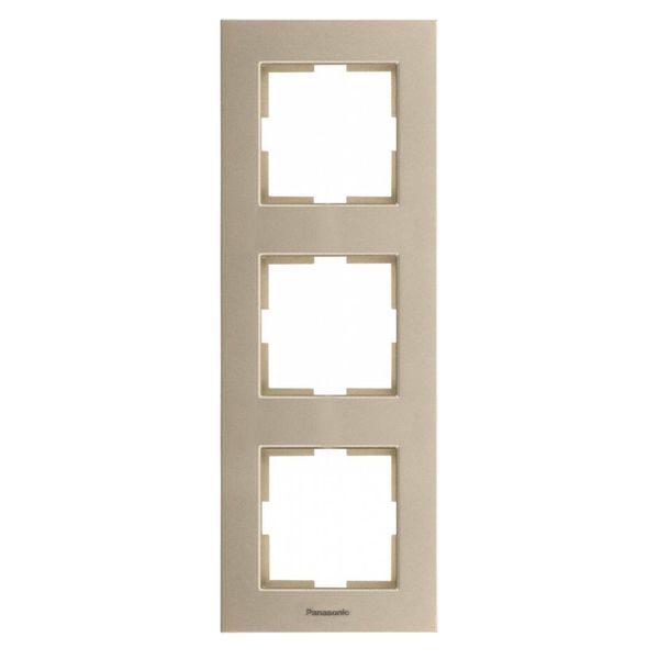 Karre Plus Accessory Beige Three Gang Frame image 1