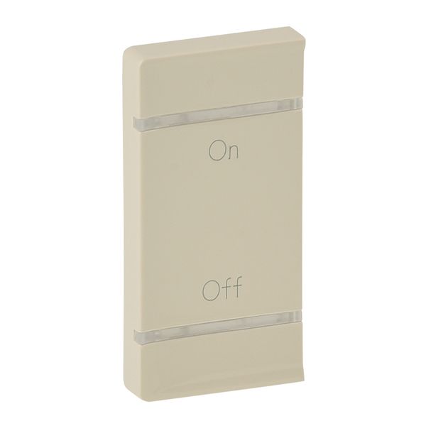 Cover plate Valena Life - ON/OFF marking - left-hand side mounting - ivory image 1