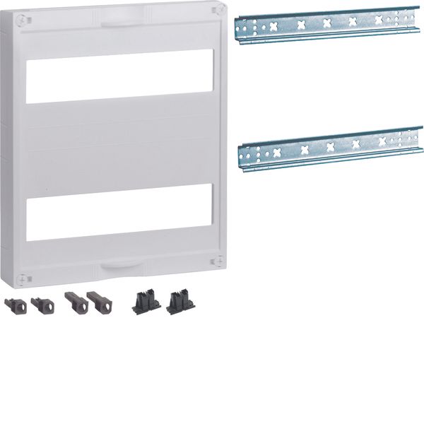 Assembly unit,universN,300x250mm,for modular devices,horizontal,2x12mo image 1