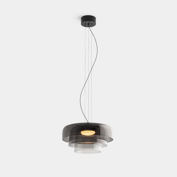 Pendant Levels 3 Bodies Ø420mm + Ø320mm + Ø220mm LED 17.2W SW 2700-3000-4000K PHASE CUT Black 1255lm image 1