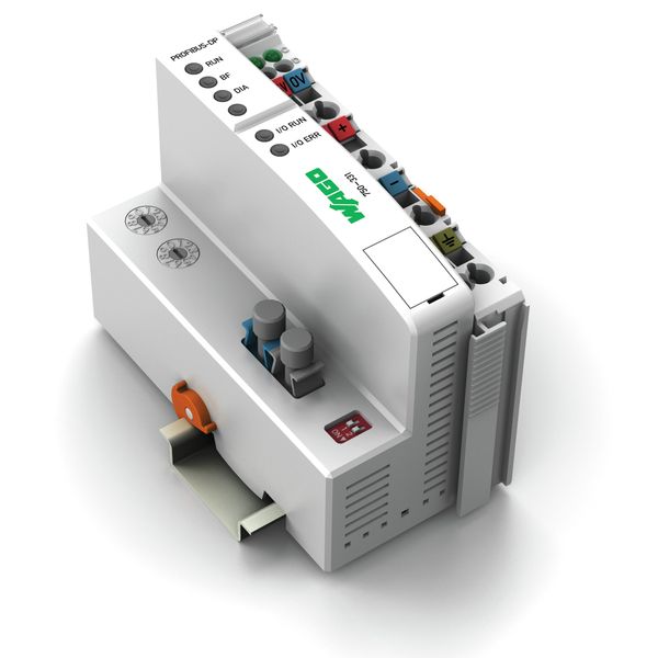 Fieldbus Coupler PROFIBUS DP Fiber-optic connection 1.5 MBd light gray image 1