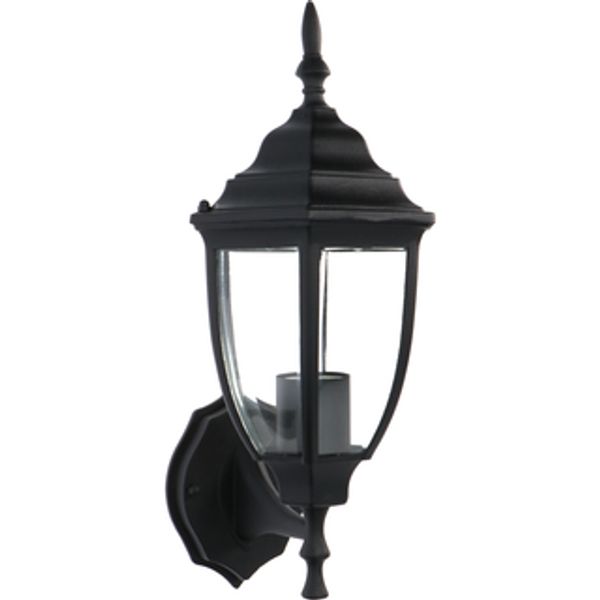 Outdoor Light without Light Source - wall light Turin - 1xE27 IP44  - Black image 1