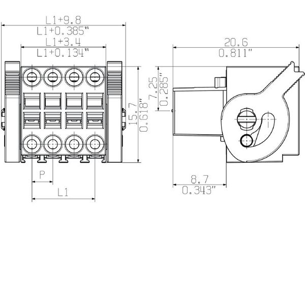 B2L 3.50/36/180LH SN OR BX PRT (1417110000) image 1