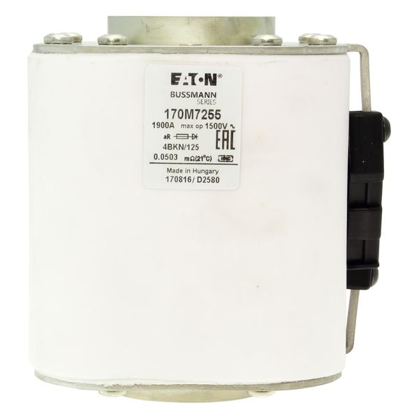 Fuse-link, high speed, 1900 A, AC 1500 V, size 4, 120 x 105 x 125 mm, aR, IEC, single indicator image 16